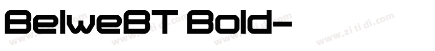 BelweBT Bold字体转换